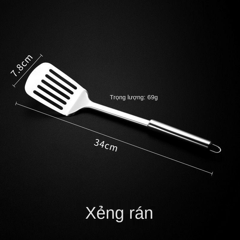 Xẻng - vá - sạn lật chiên xào đồ ăn inox sáng bóng cao cấp