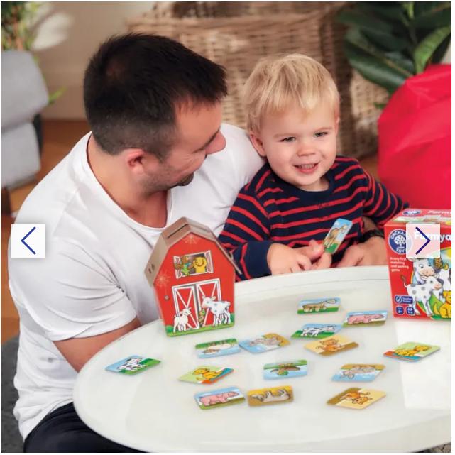 Trò chơi trí tuệ Farmyard Families - Orchard Toys giúp trẻ phát triển sự phối hợp tay mắt và ghi nhớ