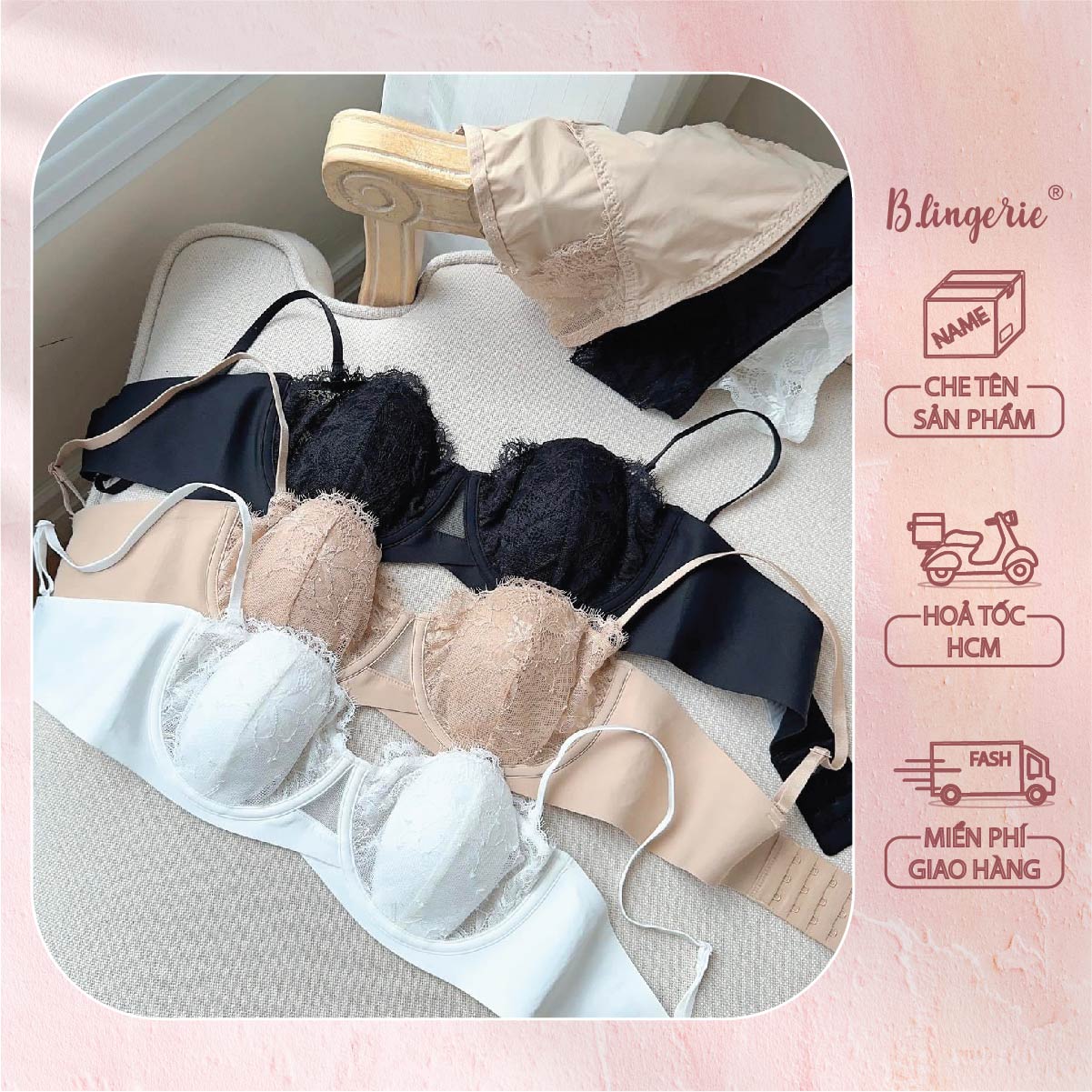 Bộ Đồ Lót Thoải Mái Quyến Rũ - B.Lingerie