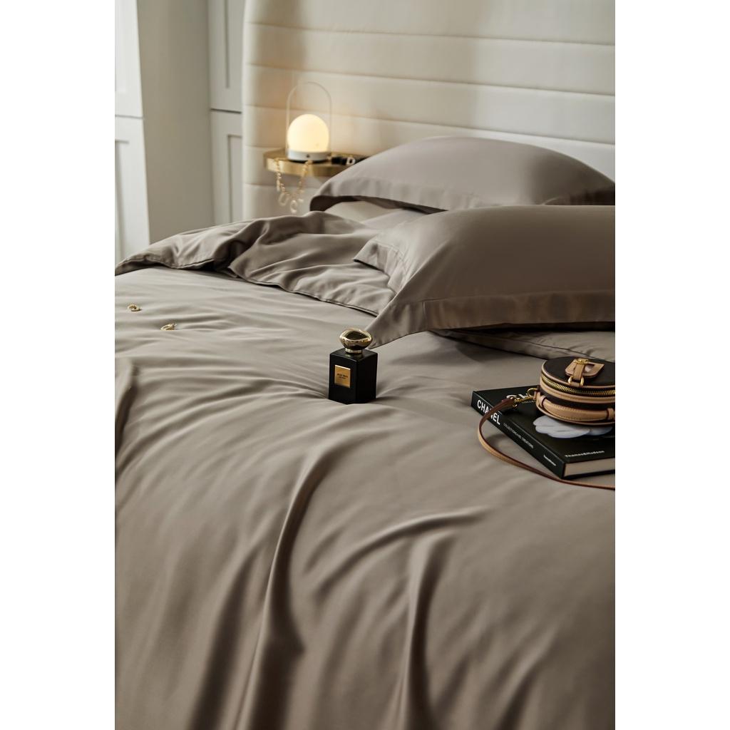 Bộ chăn ga gối lụa Tencel 100% 80s cao cấp, các tone màu mới, hot nhất 2022 siêu mát mịn SM22