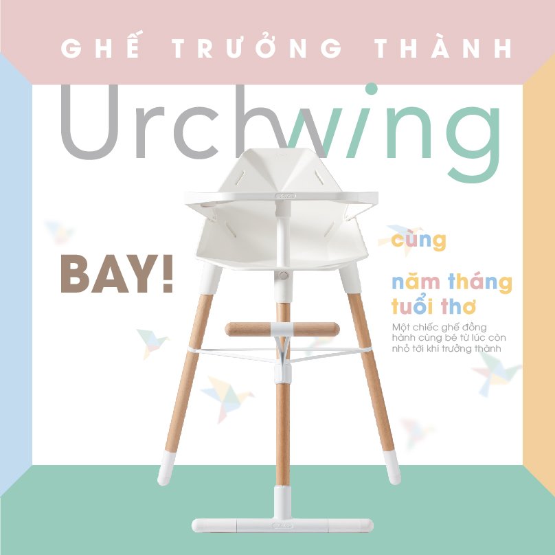 Ghế Trưởng Thành Urchwing Của FARLIN TẶNG KÈM YẾM ĂN CÓ MÁNG HỨNG