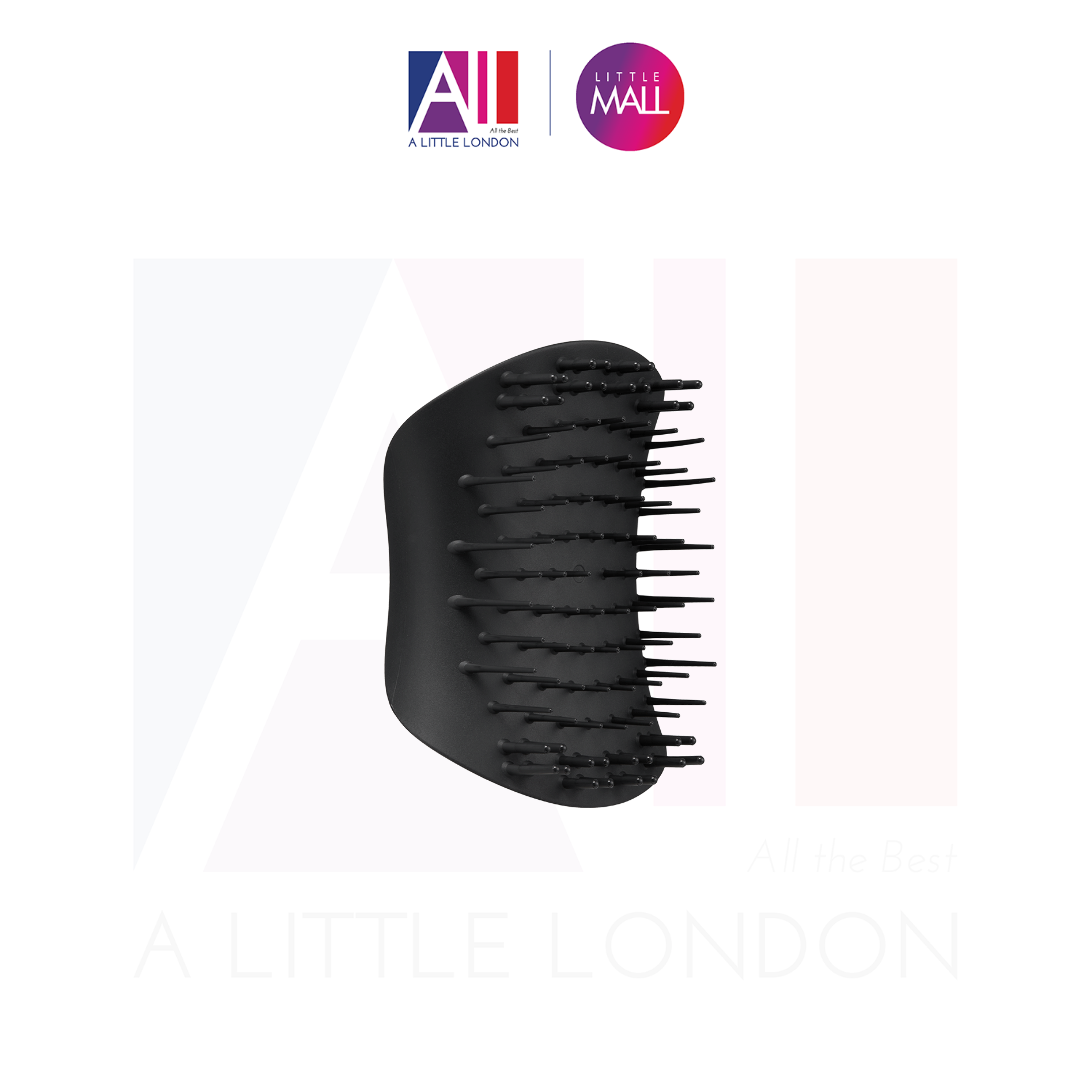 Lược chải tóc Tangle Teezer The Scalp Exfoliator &amp; Massager - Black (Bill Anh)