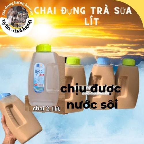 Chai đựng trà sữa 2,1 lít