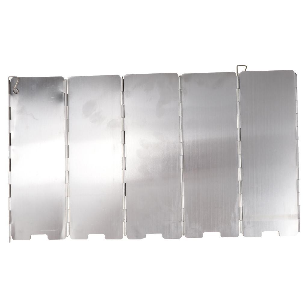 Camp Stove Windscreen, Folding Windproof Shield for Camping, Backpacking, Outdoor Cooking | Gas, Propane, and Butane Canister