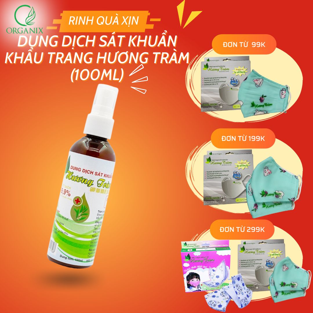 Dung dịch sát khuẩn khẩu trang Hương Tràm (100ml)