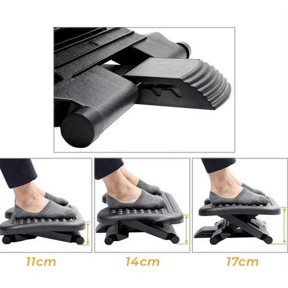 Giá Kê Chân Văn Phòng Điều Chỉnh Độ Cao Massage Chân