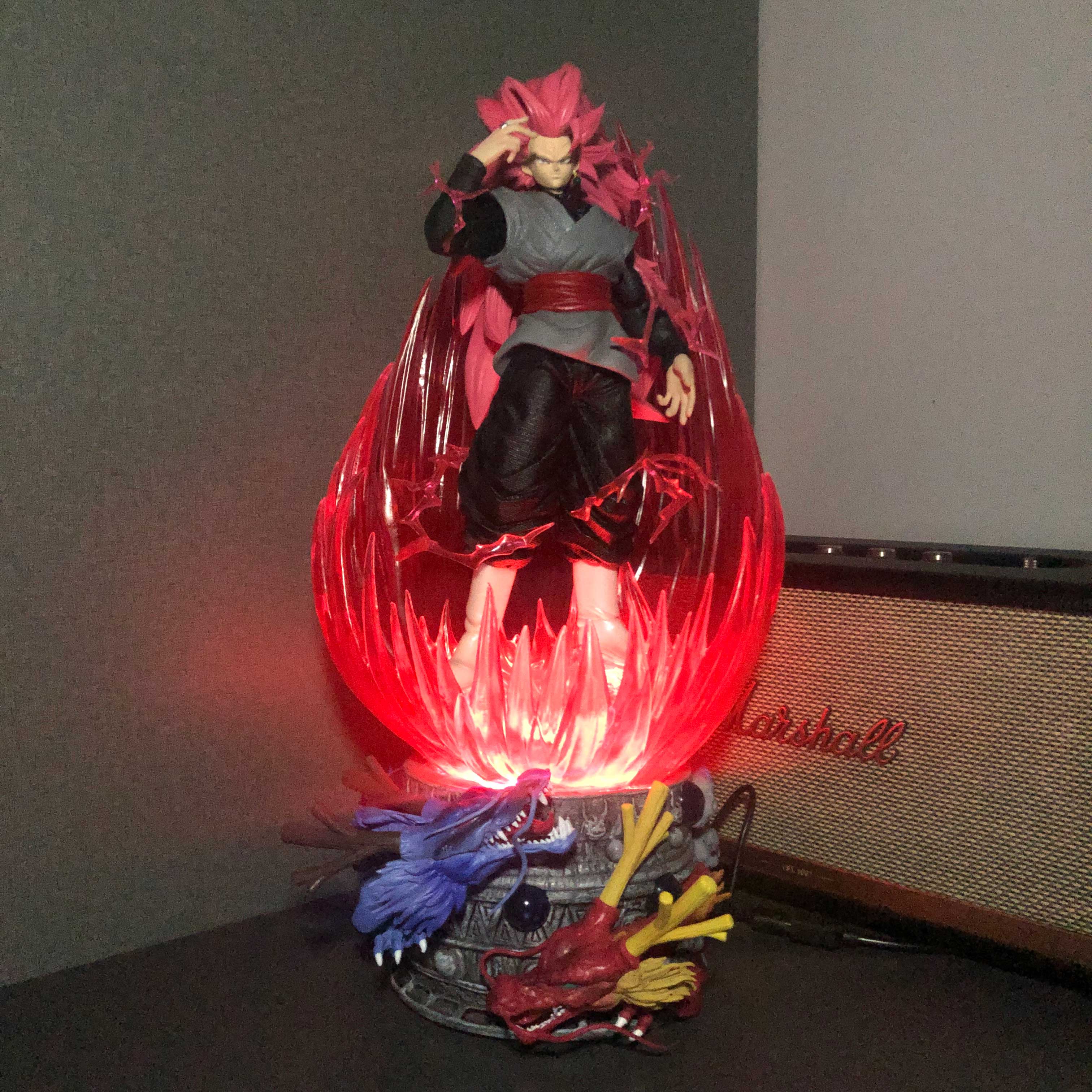 Mô hình Black Goku Rose SSJ3 46 cm có LED (usb) - Dragon Ball