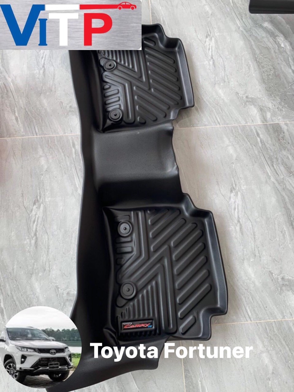 Thảm sàn nhựa đúc khuôn ViTP Toyota Fortuner 2020 - 2022