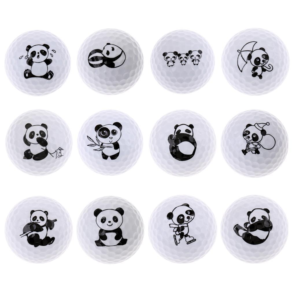 Golf Driving Range Practice Ball Cute Panda Printed Golf Ball