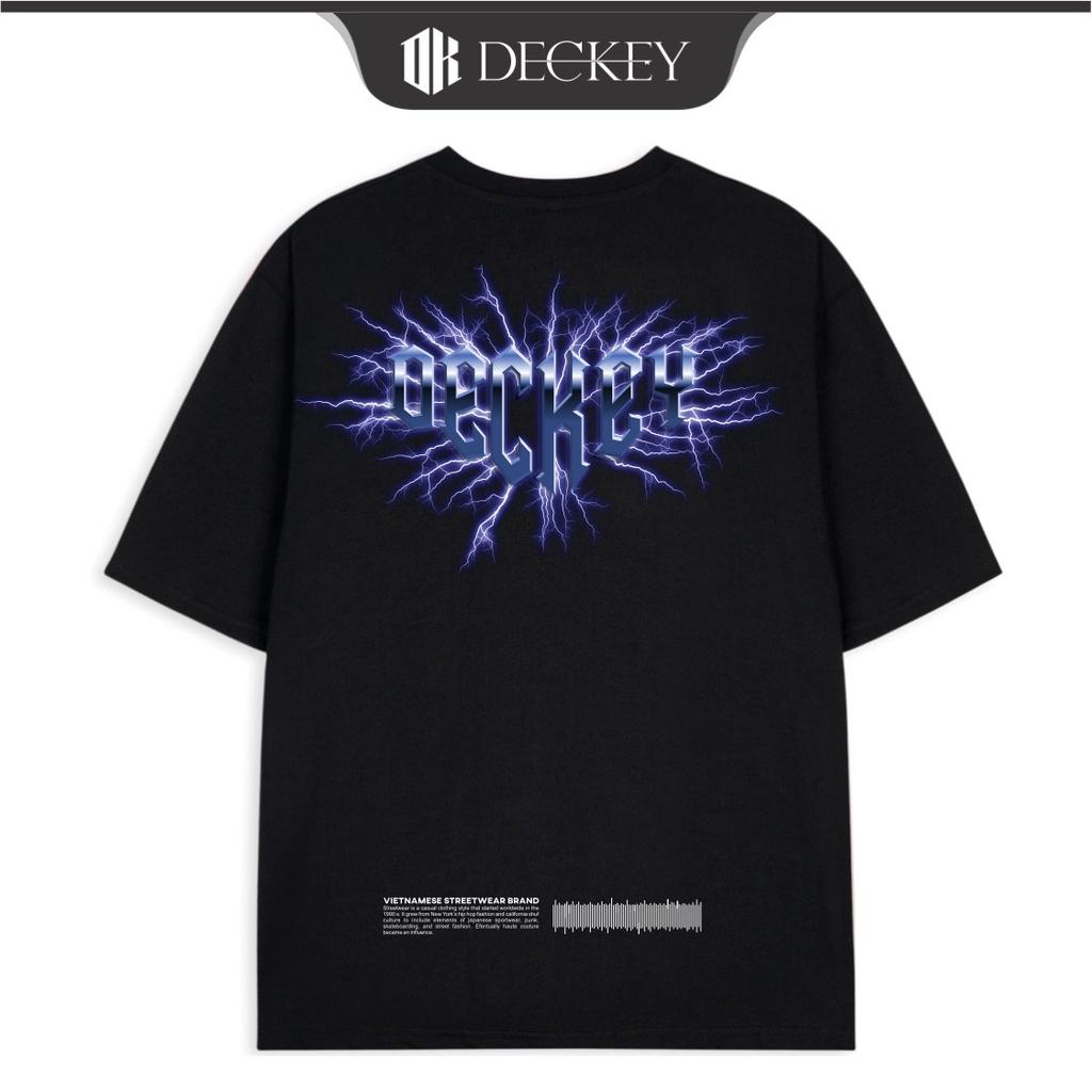 Áo Thun Cotton Unisex Nam Nữ Form Rộng DECKEY ELECTRIC