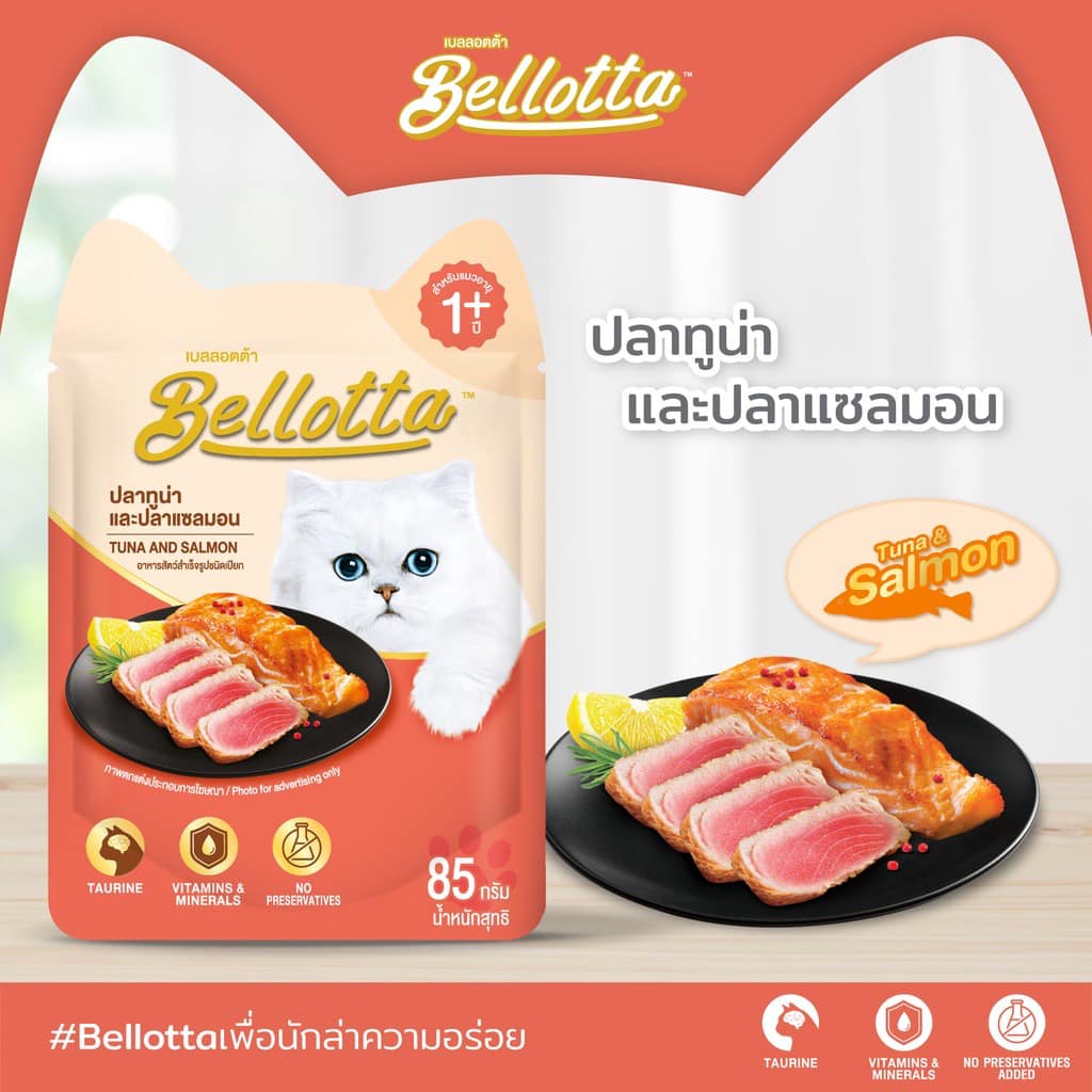 Thùng Pate 24 gói cho mèo Bellotta 85gram mix vị ngẫu nhiên