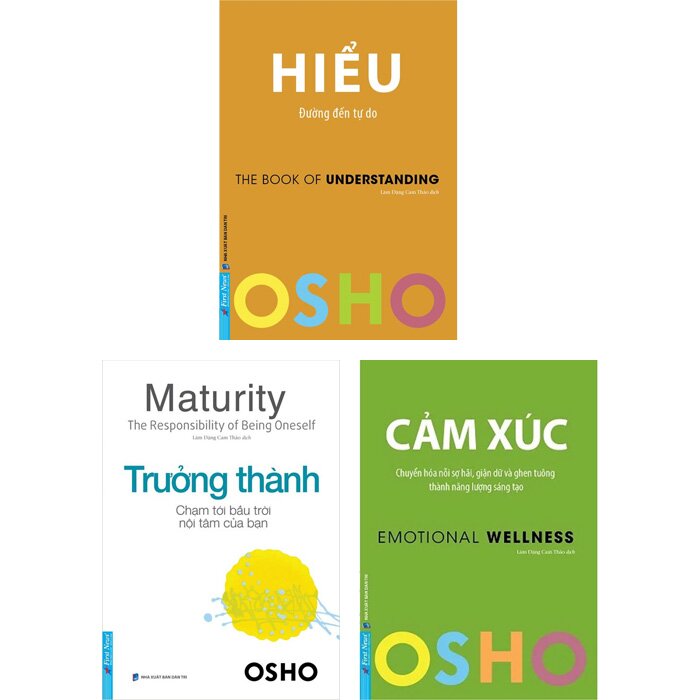 Combo sách Osho: Hiểu - Trưởng Thành - Cảm Xúc