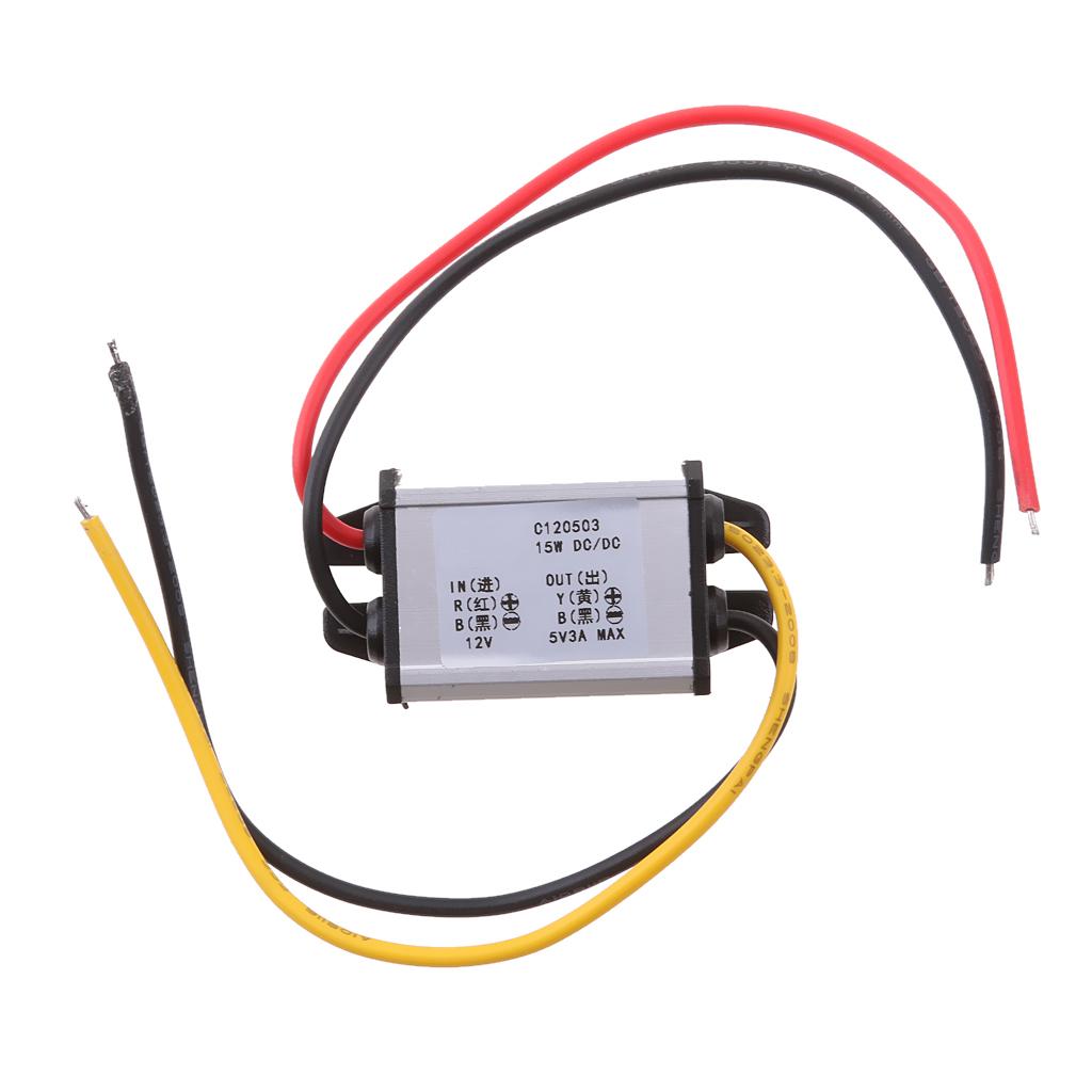 Waterproof DC/DC Converter 8-22V Step Down to 5V 3A 15W Power Supply Module