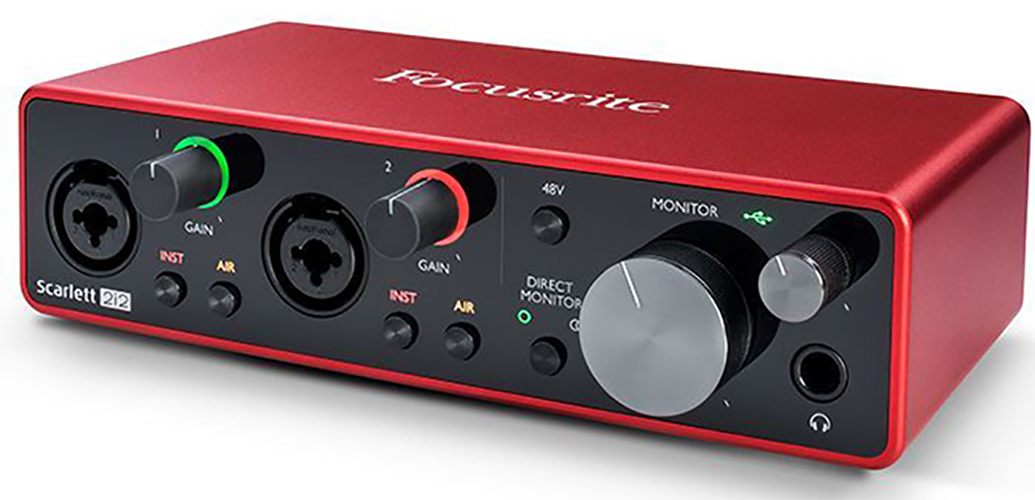 Sound card thu âm Focusrite Scarlett 2i2 (Gen3) - Soundcard cao cấp hỗ trợ livestream, thu âm chuyên nghiệp dành cho phòng thu - Hàng chính hãng