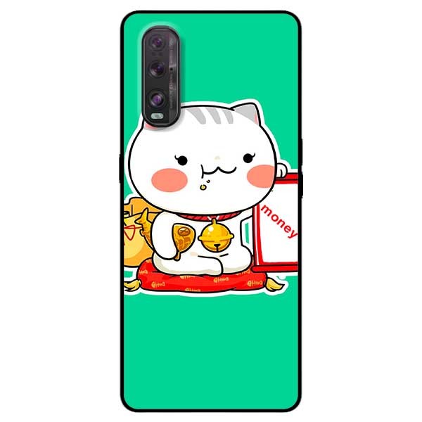 Ốp lưng dành cho Oppo Find X2 mẫu Mèo May Mắn 4