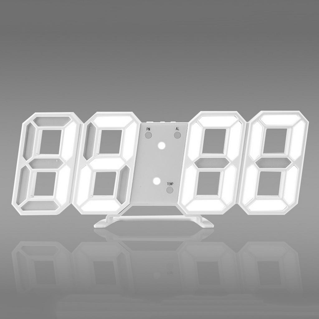 Number Clock Tabletop LED Alarm Clocks for Home Office