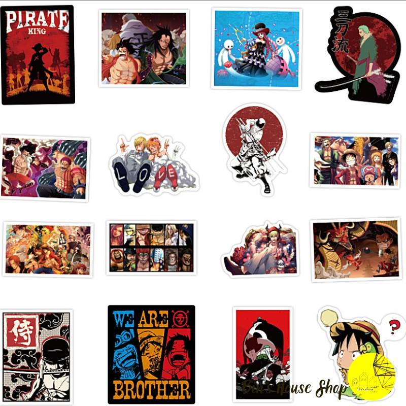 Bộ Sticker - Miến Dán Siêu Kute - Miến Dán Họa Tiết ONEPICE - Vua Hải Tặc bộ 200 miếng