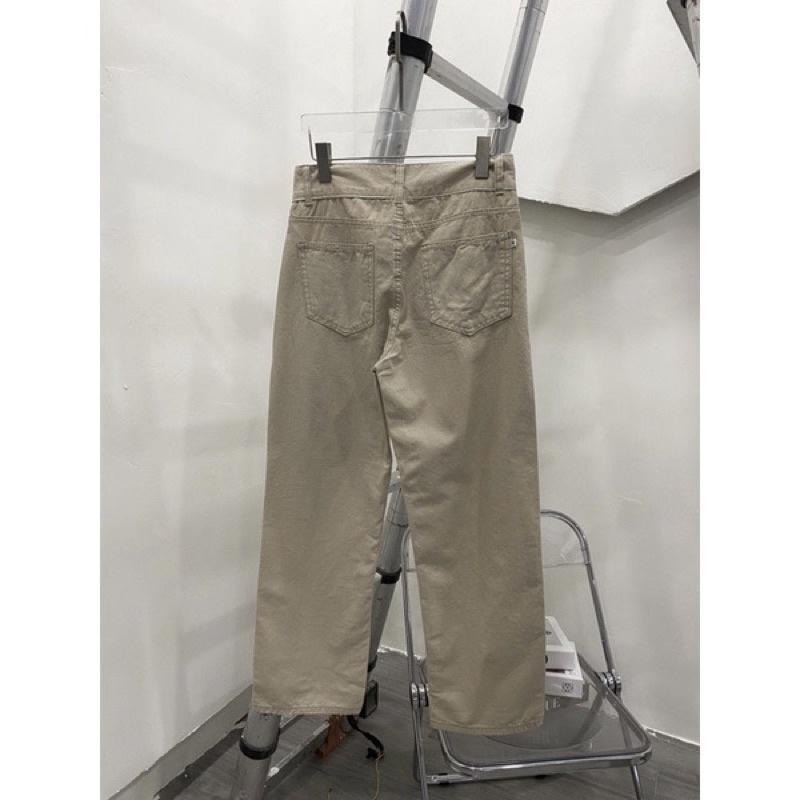 Quần kaki form baggy quần nam nữ màu nhạt