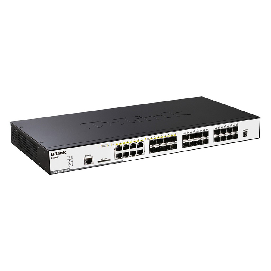 Thiết Bị Chuyển Mạch Dlink DGS-3120-24SC/ESI, 16 SFP PORTS - Hàng Chính Hãng