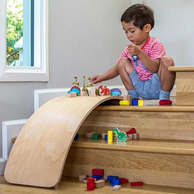 Ván bập bênh Montessori - Ván Cong Rocker Board Cho bé (Hàng Nhập Khẩu)