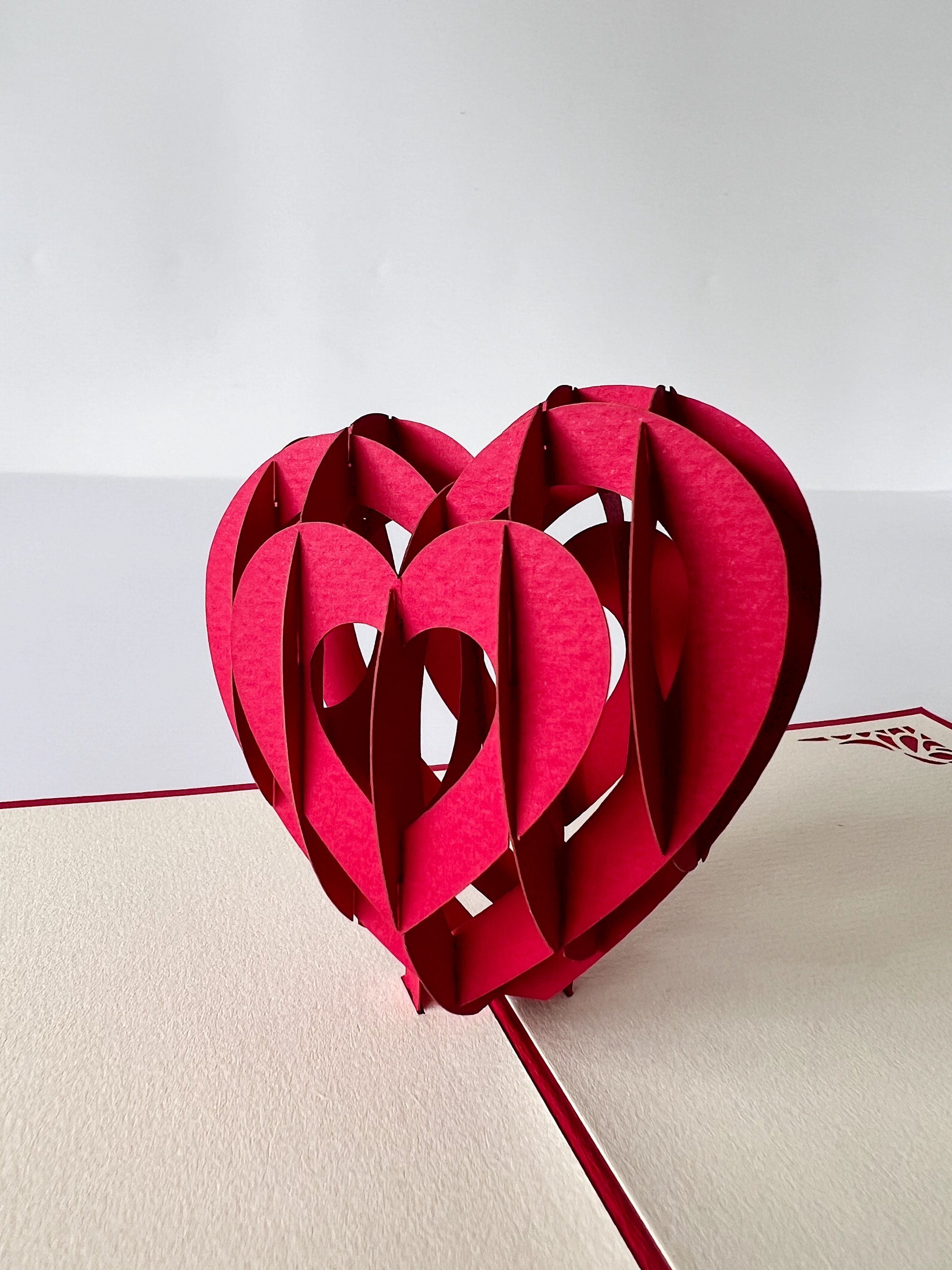 L20-️ Thiệp 3D Trái Tim Đỏ – Red Heart Pop Up Card Viethands Giftshop