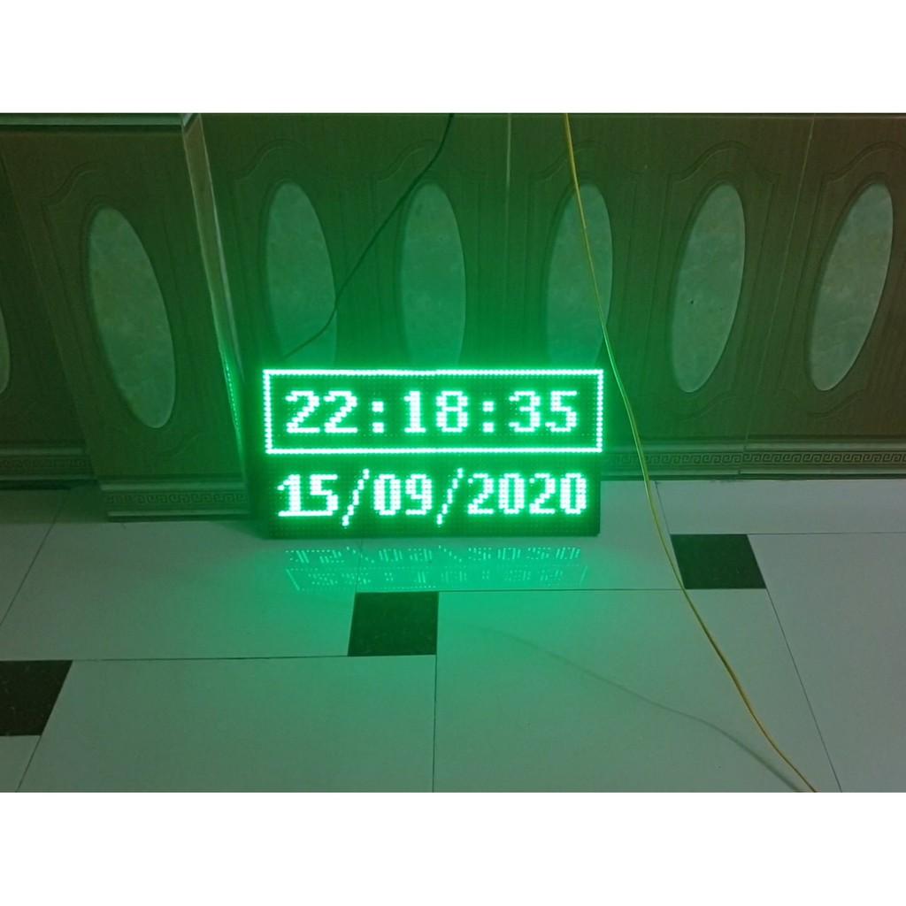 Bộ biển led matrix 4 tấm P10 làm quảng cáo, đồng hồ...full phụ kiện