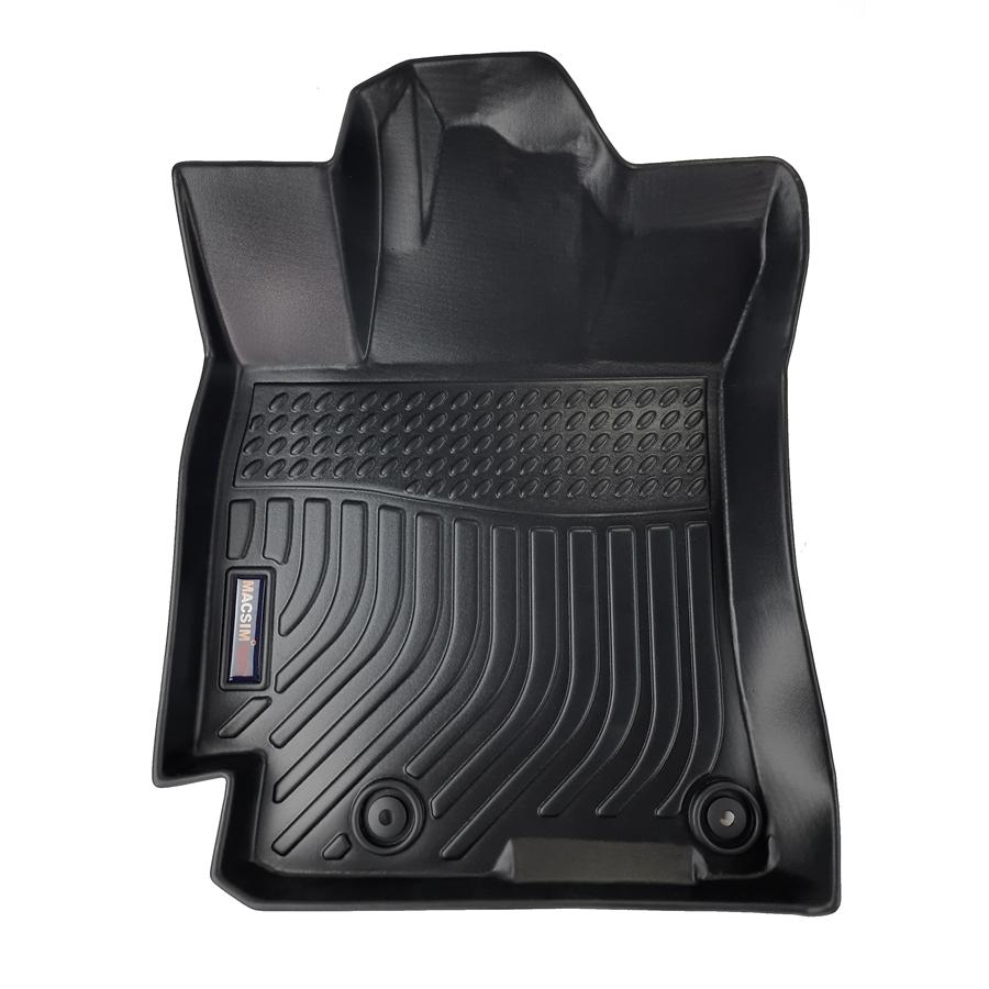 CERATO/ K3- Thảm lót sàn xe ô tô KIA CERATO/ K3 (2019-nay) chất liệu TPE thương hiệu Macsim màu đen hàng loại 2
