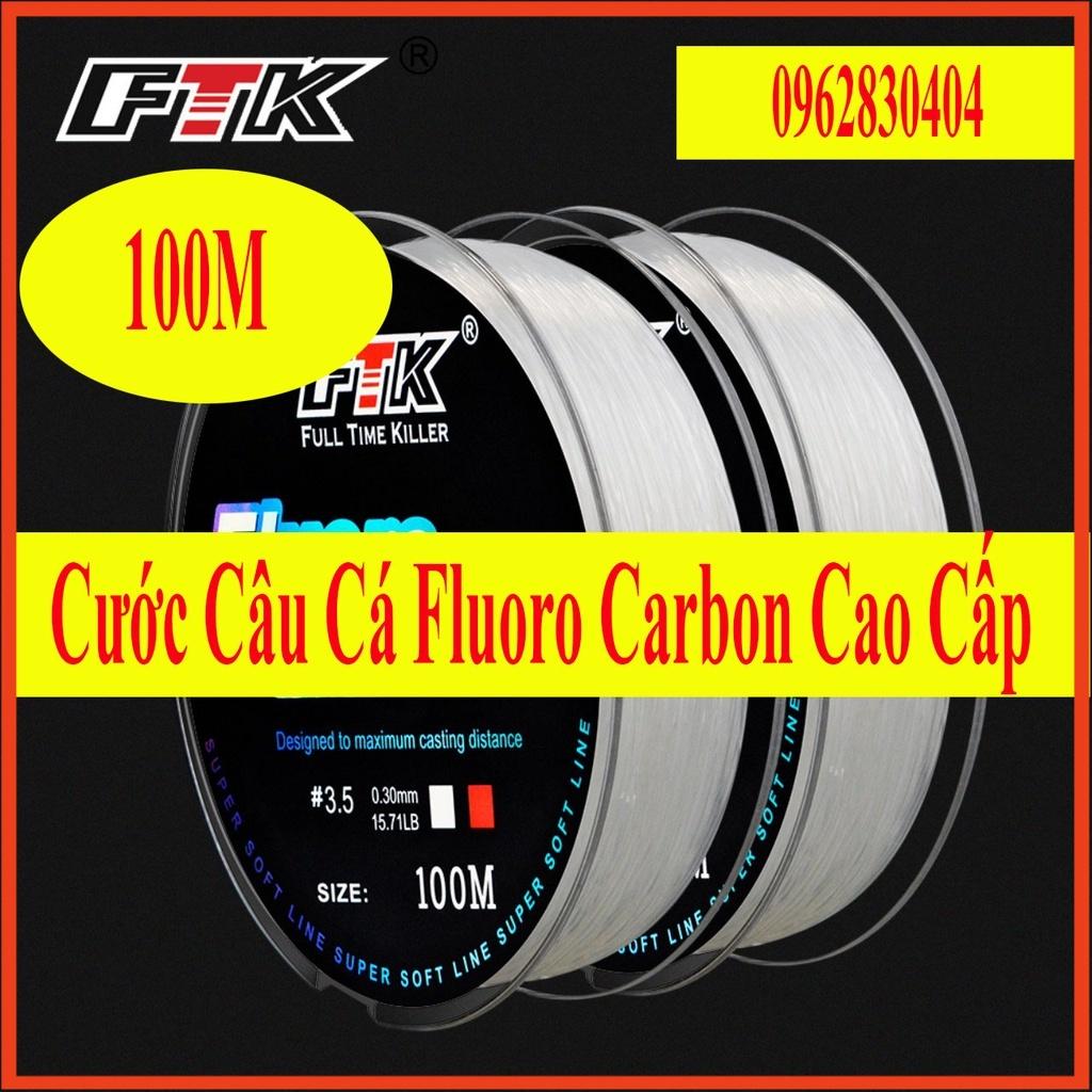 Cước Câu Cá Trục Thẻo Fluoro Carbon 100M Cao Cấp