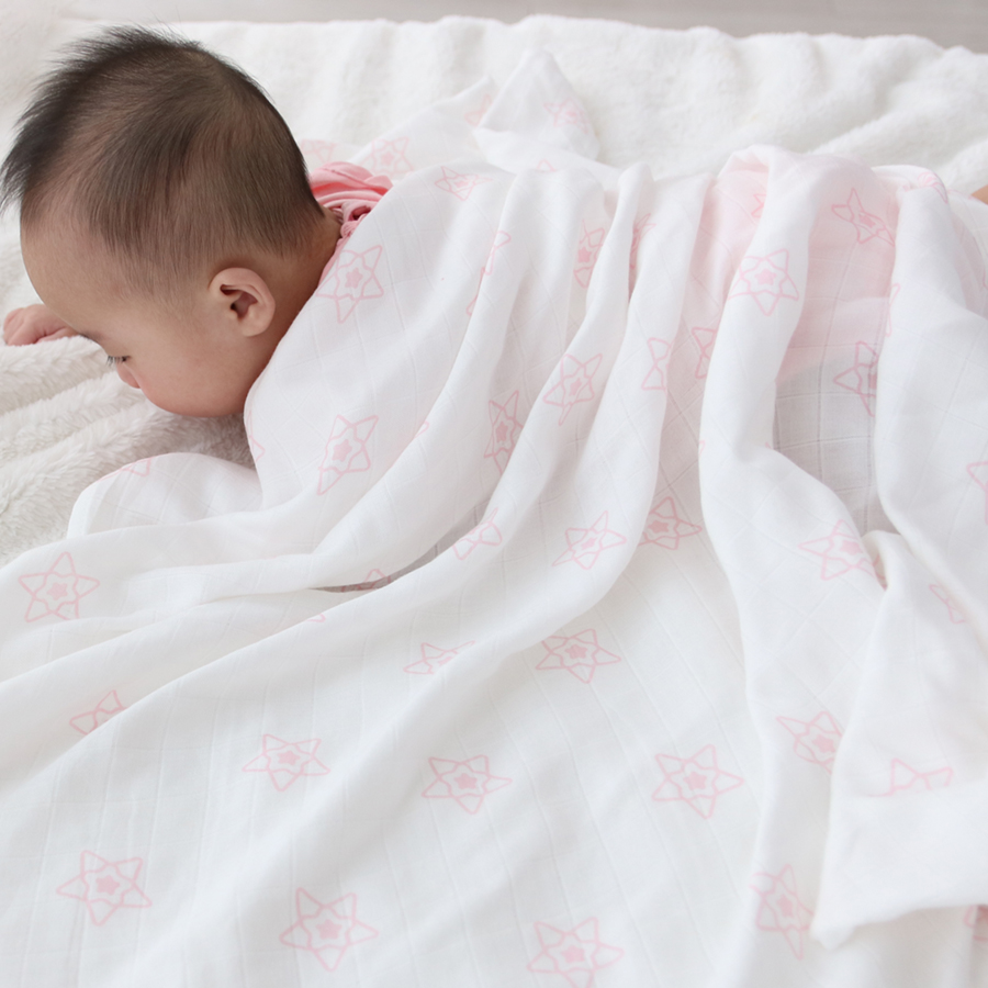 Khăn quấn sợi tre cho bé sơ sinh hình ngôi sao Yori