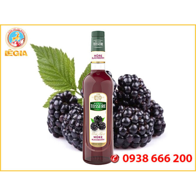 Siro TEISSEIRE Mâm Xôi Đen 700ml  (BLACKBERRY SYRUP)