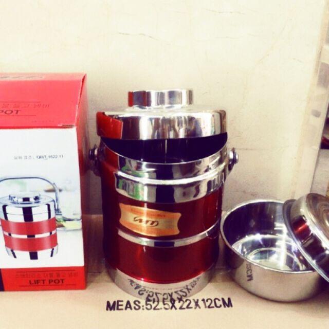 Cặp lồng inox màu 1.9L