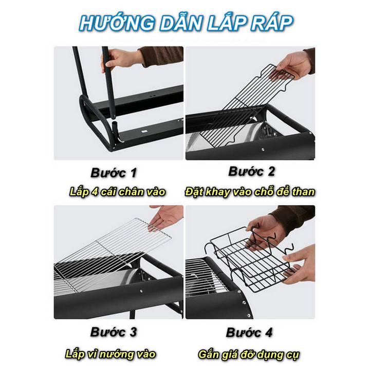 Bếp Nướng Ngoài Trời ALLOY BBQ Thép Không Rỉ 410