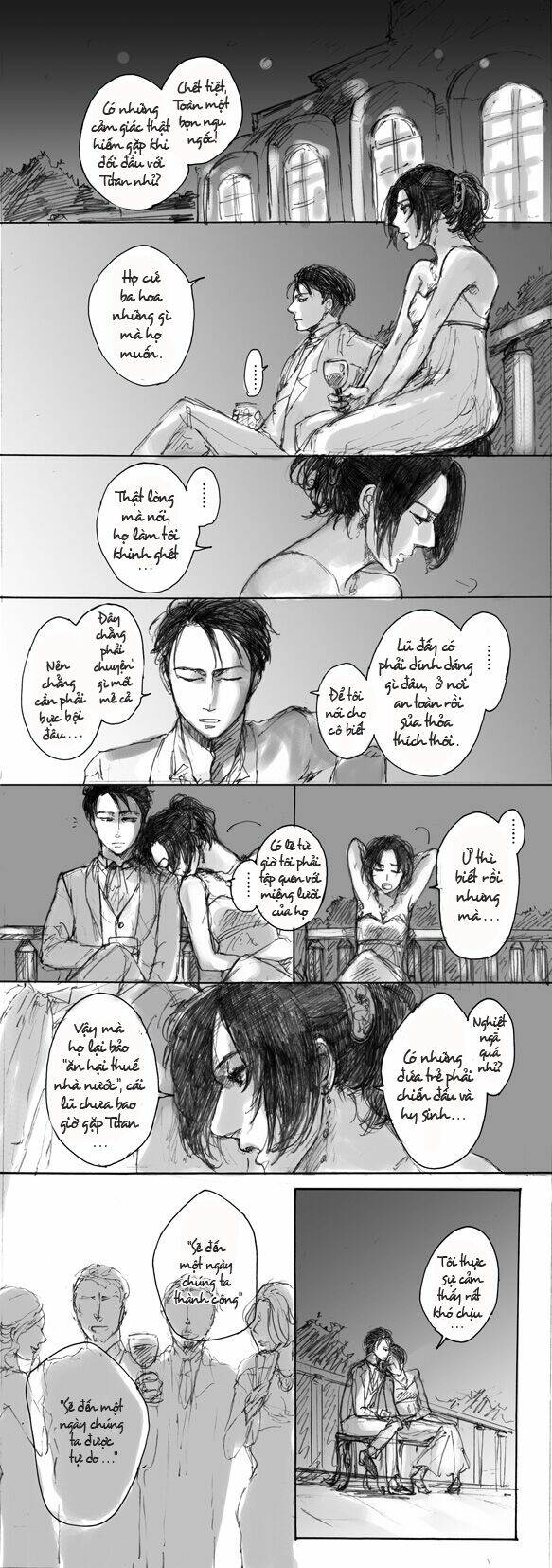 tấn công người khổng lồ - doujinshi levihan chapter 13 2