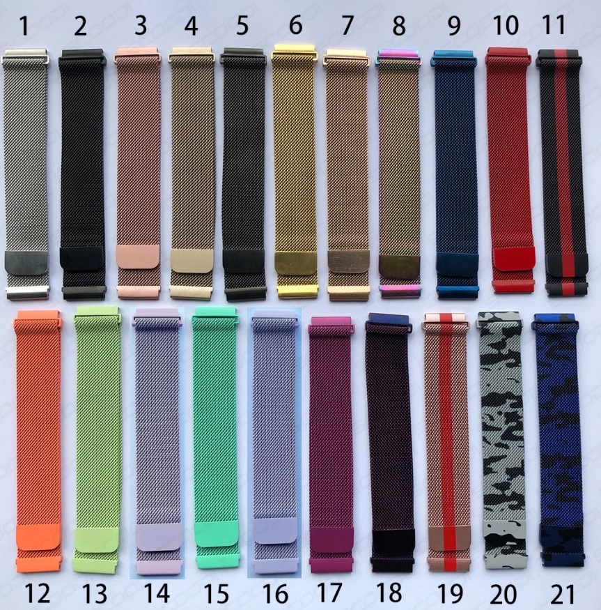 Dây đeo đồng hồ dành cho đồng hồ thông minh Amazfit GTS / GTS 2/ GTS 2e / Bip U / Bip S - Dây đeo inox nam châm 20mm - Hàng chính hãng