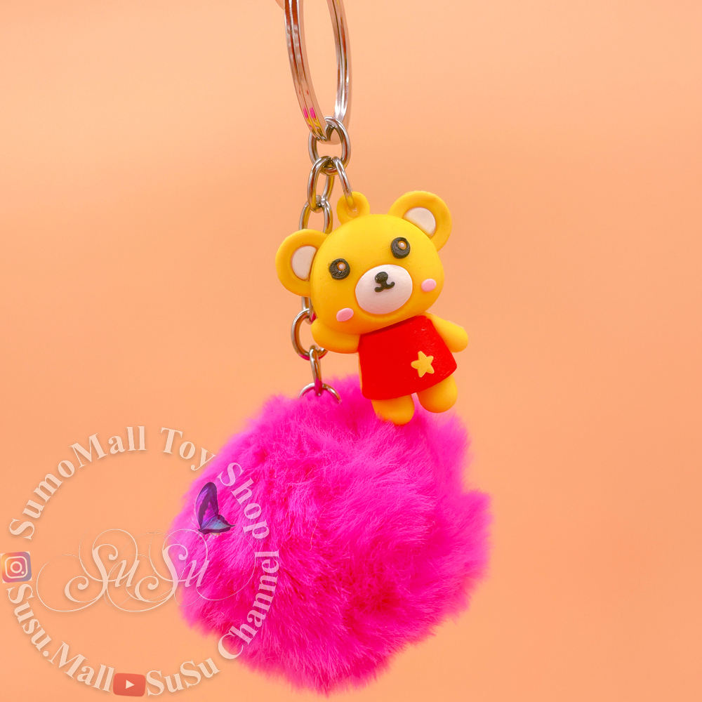 Móc khóa gấu và bông mềm mại, móc chìa khóa đẹp kim loại bền màu tiện dụng , móc khóa cute dễ dàng mang theo bỏ ví túi không gây trầy cho những vật dụng bỏ cùng , giao màu ngẫu nhiên