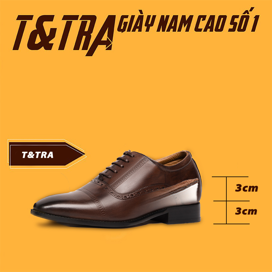 [ 6CM ] Giày Cao Nam T&TRA A210NT