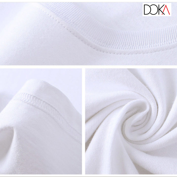 Áo thun nam cổ tròn 100% cotton cao cấp Doka CT-01 ( Xám lợt )