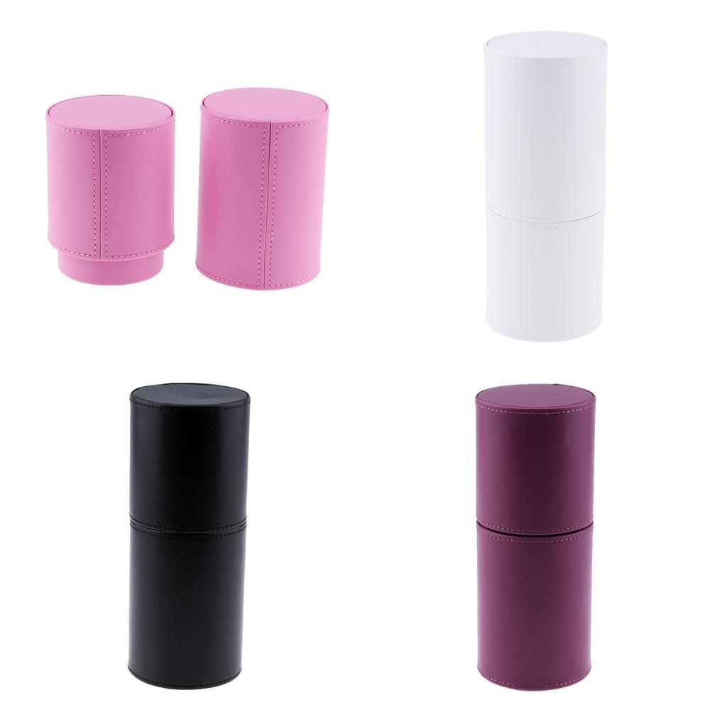 PU Empty Storage Container Lipstick Tweezer Makeup Brush Holder Box