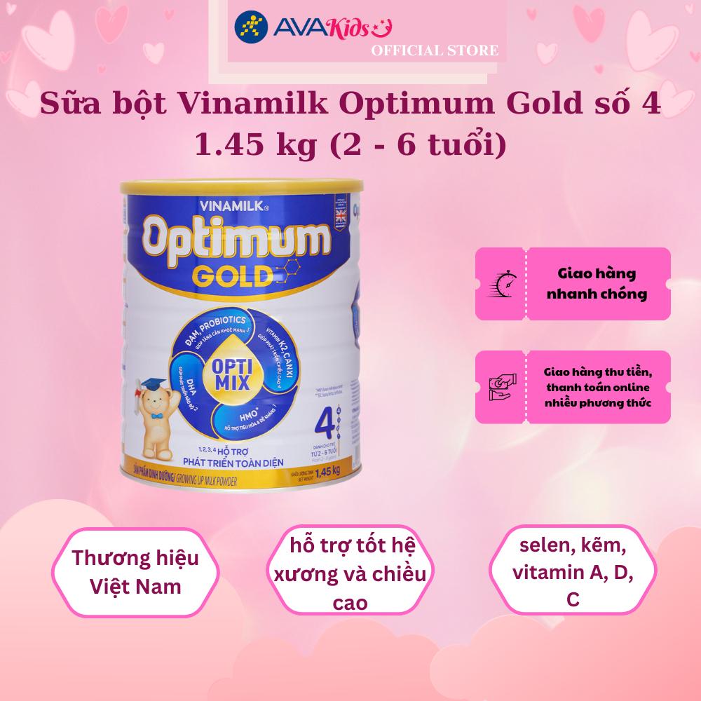 Sữa bột Vinamilk Optimum Gold số 4 1.45 kg (2 - 6 tuổi)