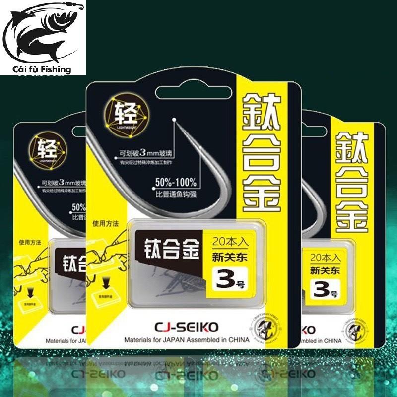 Lưỡi Câu Cá Titan CJ- Seiko Nhật Bản  Siêu Sắc Bén Chuyên Câu Đài , Câu Đơn