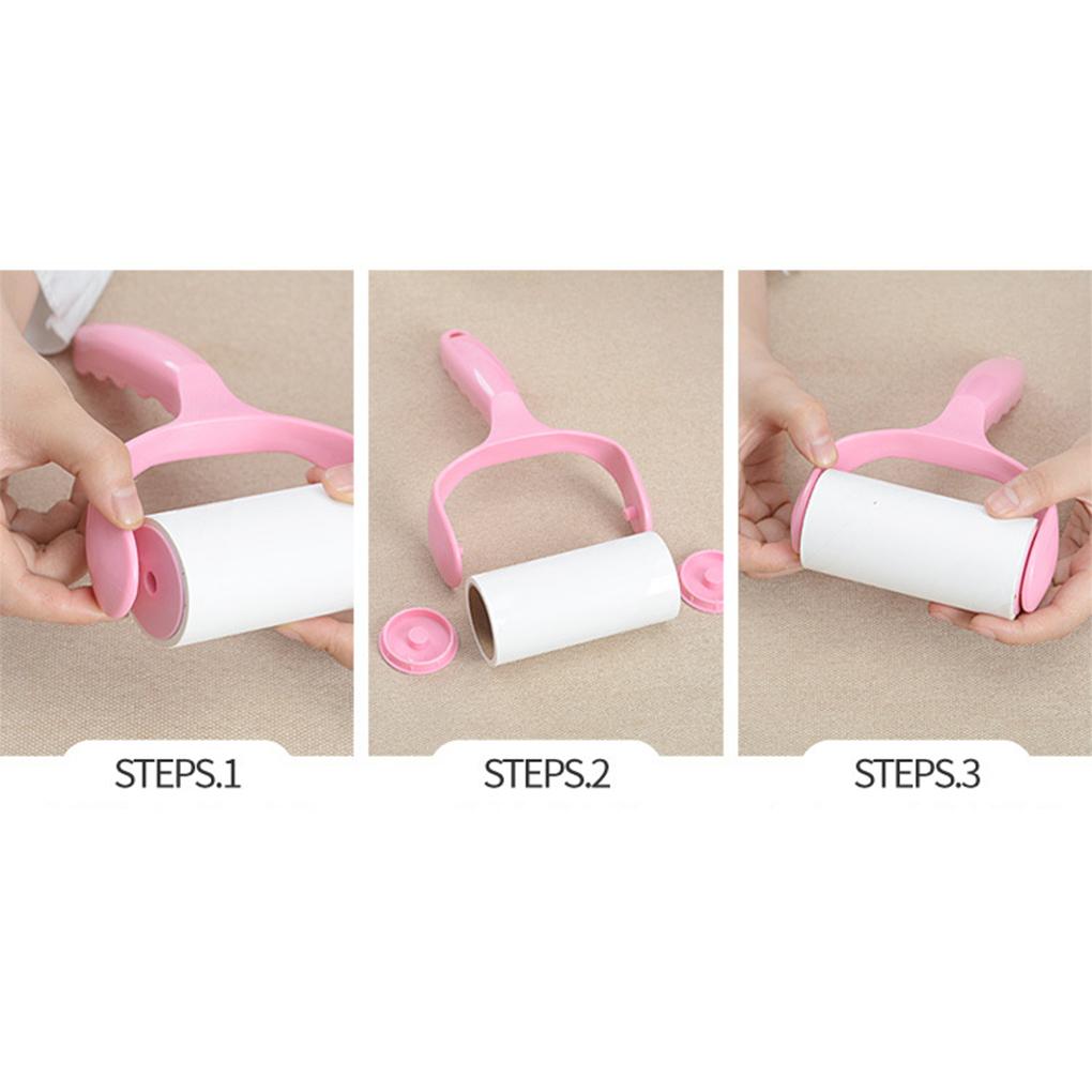 Con lăn cầm tay loại bỏ bụi bẩn/xơ vải/lông tóc tiện dụng cho quần áo/nội thất xe hơi