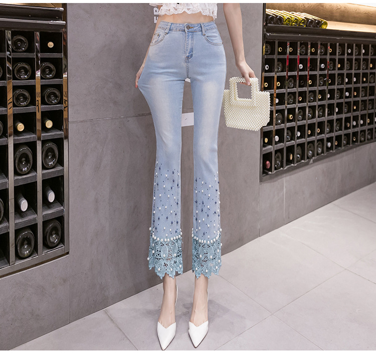 [HÀNG XỊN] Quần jean lửng quần jeans nữ cách điệu cao cấp co dãn vải dày chất lượng độc lạ C070
