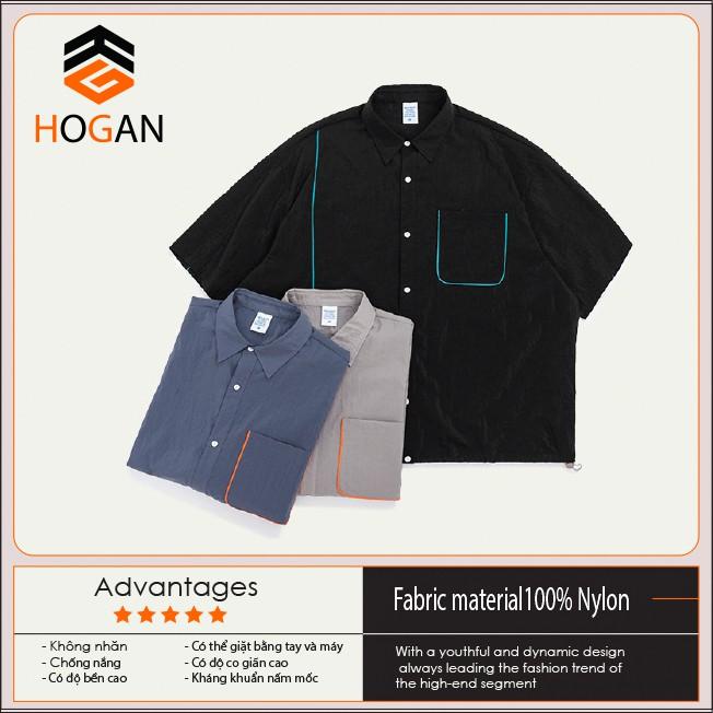 Set Sơ mi tay lỡ unisex form rộng inflation thời trang hè cao cấp
