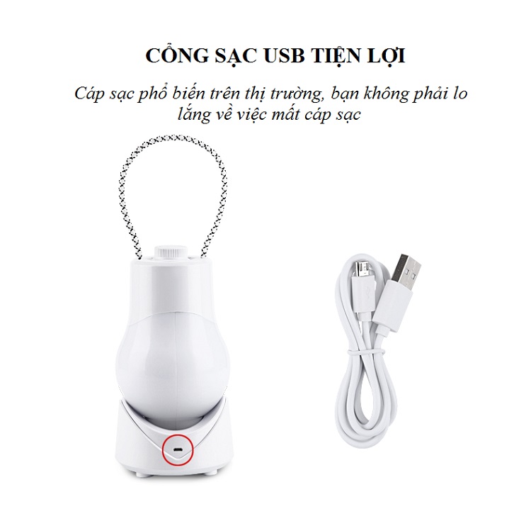Đèn Led Tích Điện Thiết Kế Xách Tay Tiện Lợi UT.039