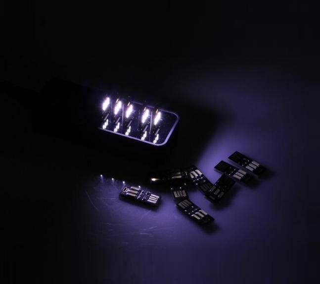 Combo Hai Thanh Đèn Cảm Ứng 6 Led Cắm USB ( Tặng Kèm 01 Bóng Đèn Led Siêu Tiết Kiệm Điện Cắm Cổng USB Ngẫu Nhiên )