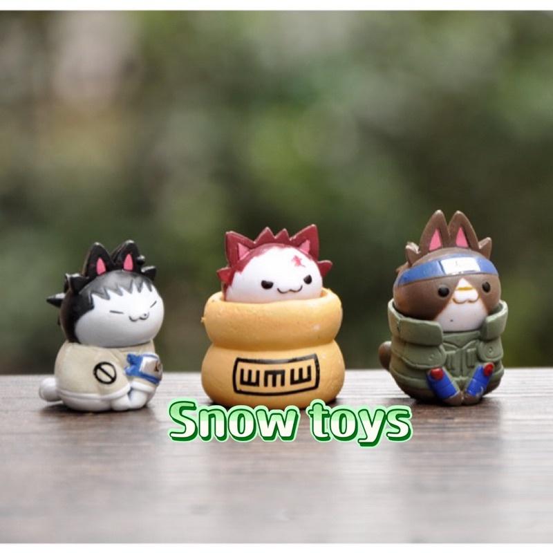 Mô hình Naruto - Mô hình Mèo Tsum Tsum Cosplay Naruto Sasuke Sakura Kakashi Gaara Iruka Shikamaru Itachi chibi dễ thương