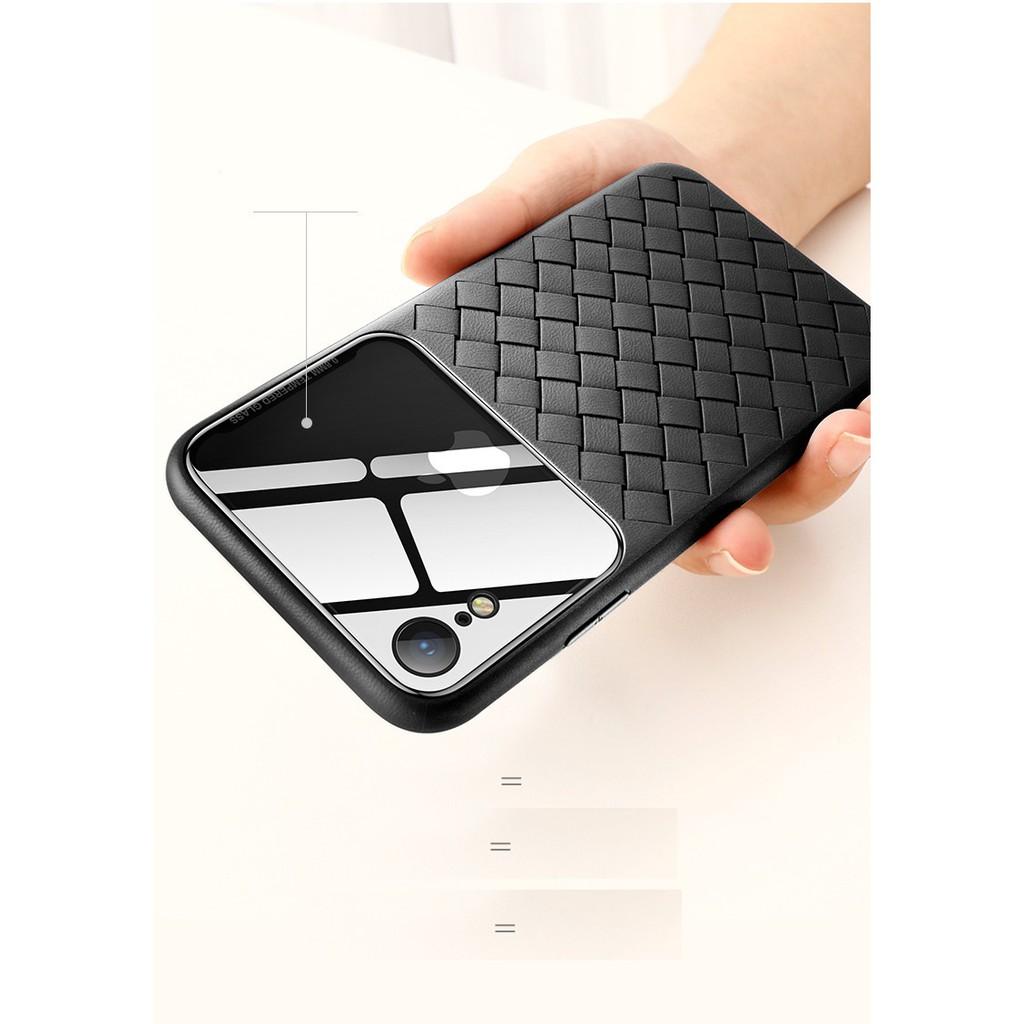 Ốp lưng dành cho IP Xs Max 6.5 nửa trên kính BV Weaving hàng chính hãng Baseus