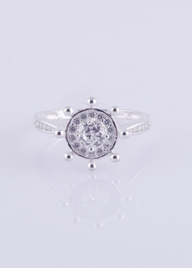 Hình ảnh Nhẫn nữ trang sức bạc Ý S925 Bạc Xinh Huệ Ngân  - Tình yêu biển RR1323