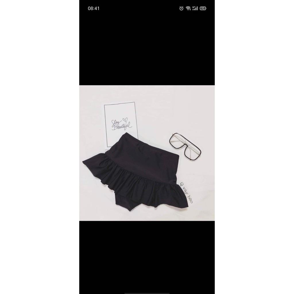 Bikini, Đồ Bơi Đi Biển Hai Mảnh Yếm Tua Rua Chân Váy HM-068