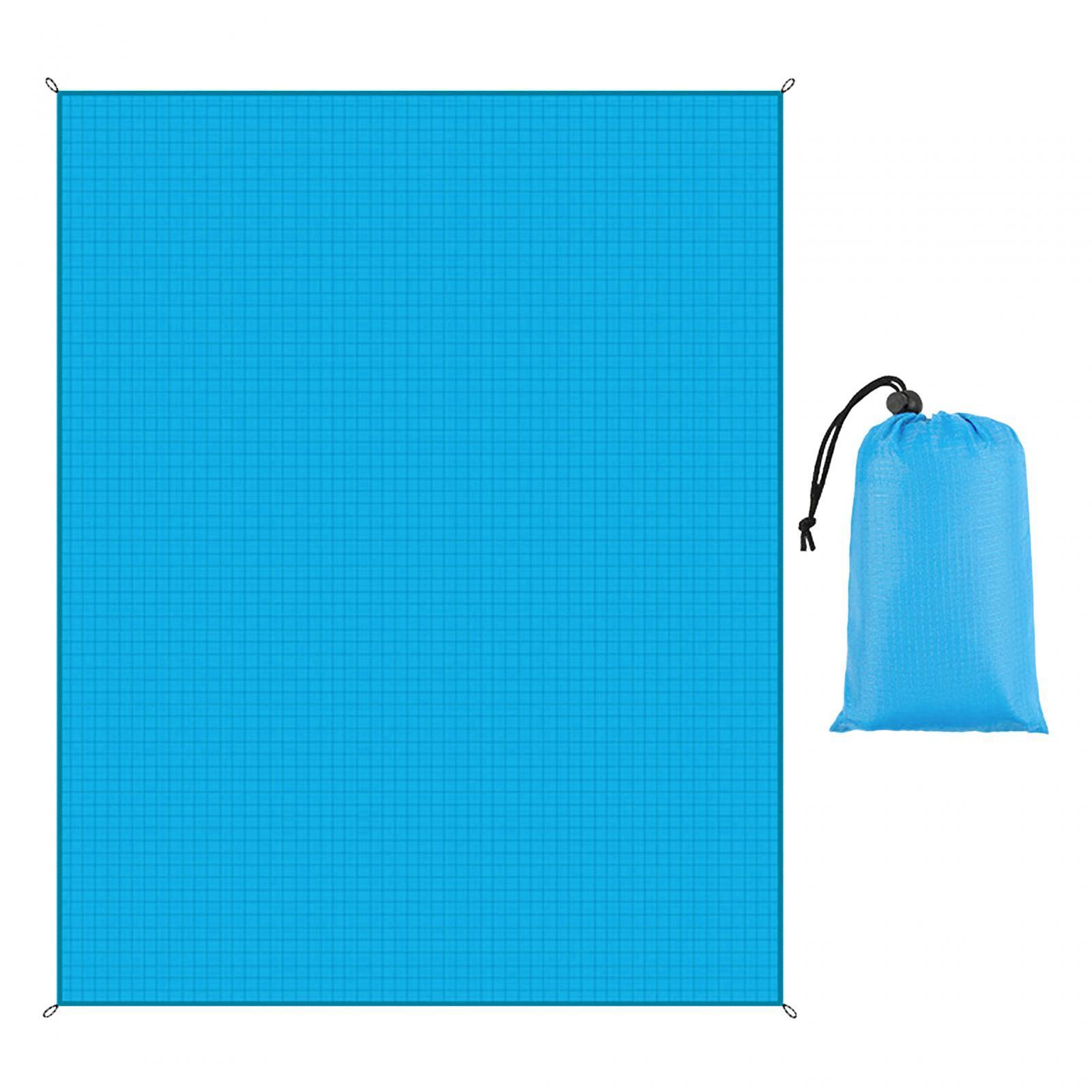 Waterproof Camping Blanket with Drawstring Pocket Compact Quick Drying Picnic Blanket Beach Mat for Music Festival Travel